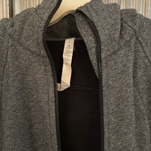 Lululemon Zippered Hoodie Sweatshirt grey size 8 - Picture 11 of 11